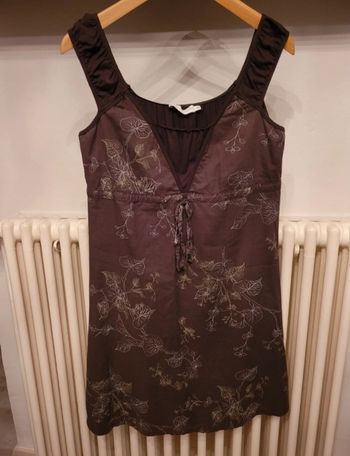 Robe marron cache cache