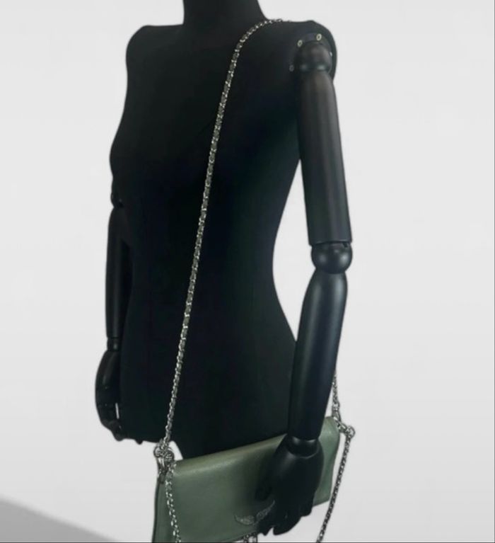 Sac rock cuir vert d eau zadig et voltaire - photo numéro 3