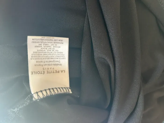 La petite étoile, T-shirt, top noir en modal femme, taille 1/36 - photo numéro 7