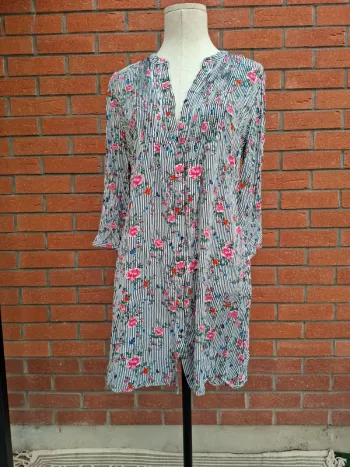 Robe chemise fluide  camaïeu T38