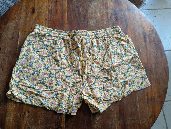 Joli short In extenso taille 46 motifs jaunes - photo numéro 3