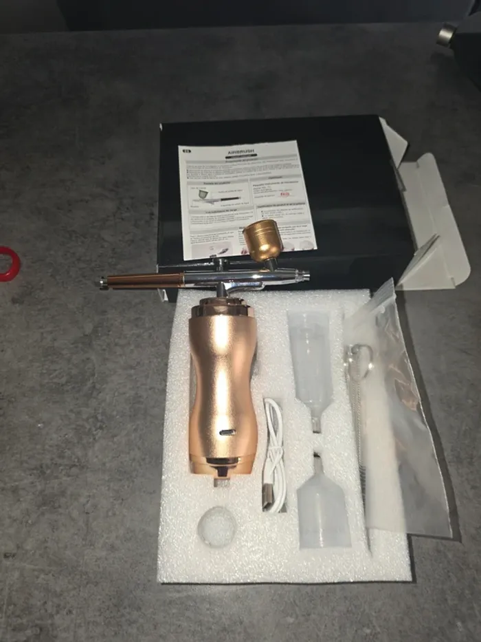 [NEUF] Aerographe airbrush manucure peinture doré