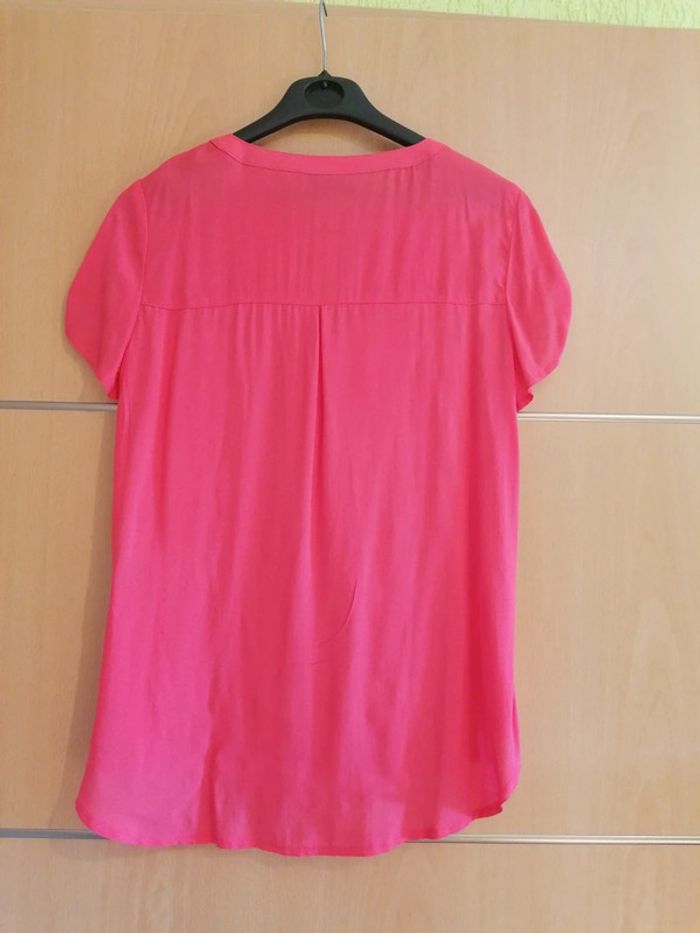 Chemise manches courtes rose/corail 38 - photo numéro 3