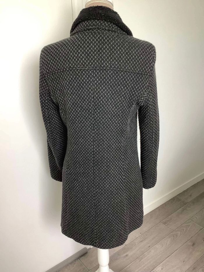 Manteau gris noir naf naf 36 - photo numéro 6