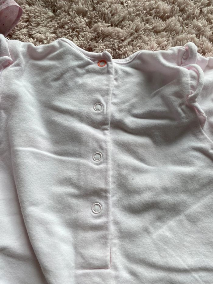 Ensemble bodie, pantalon fluide et bandeau P’tit bisou 6 mois - photo numéro 2