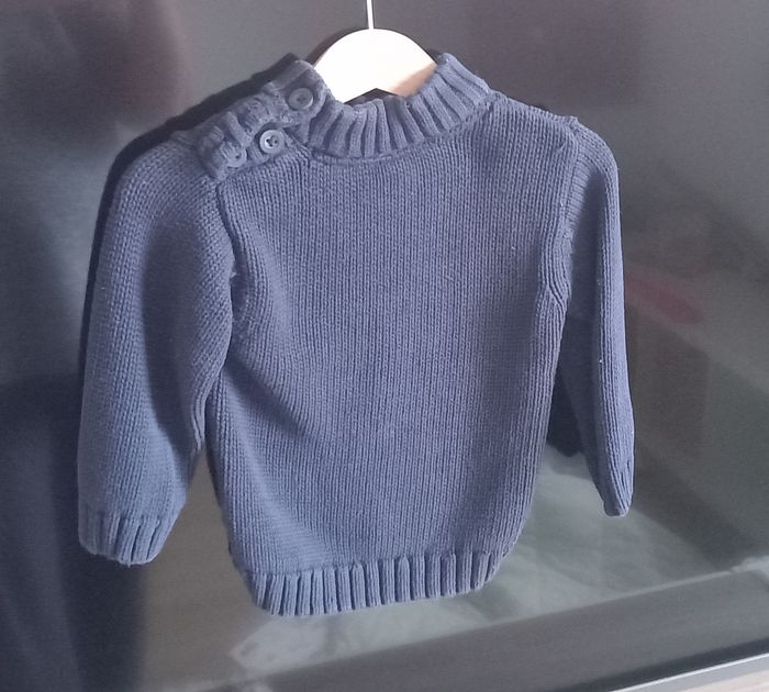 Pull torsadé marine - photo numéro 3