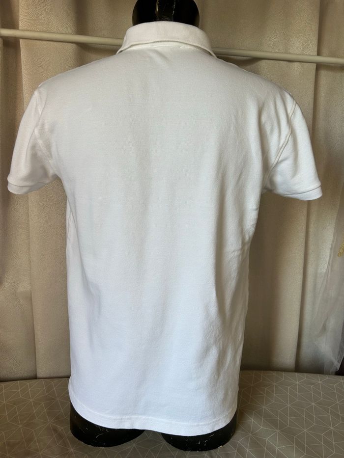 T-shirt polo piqué de coton blanc XXL Courrèges - photo numéro 5