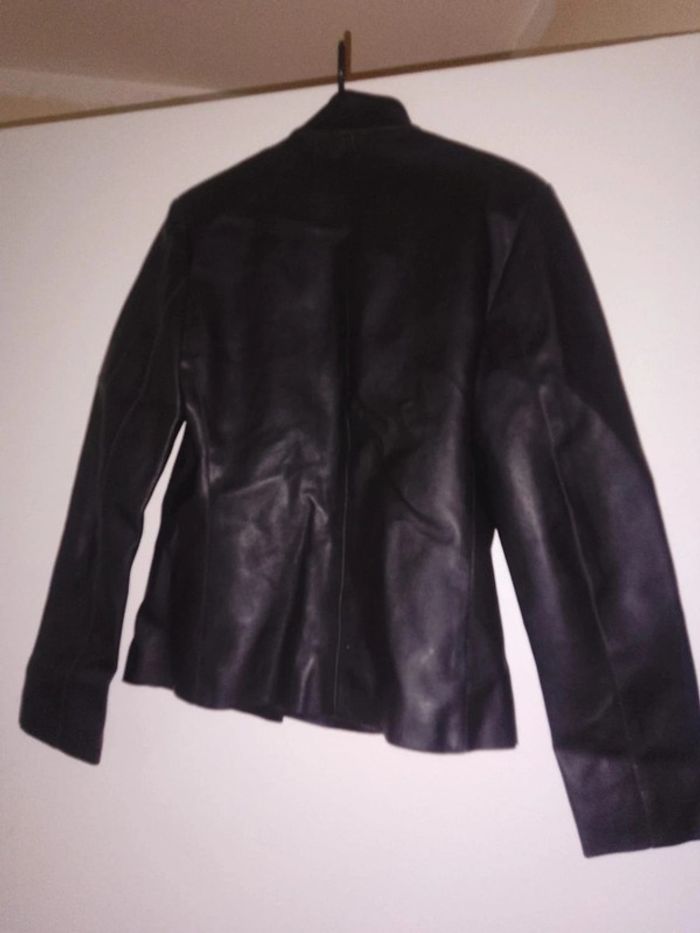 Veste  simili cuir femme taille s - photo numéro 3