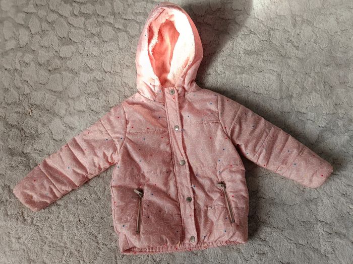 Manteau blouson rose fille 5 ans oursons Lulu Castagnette