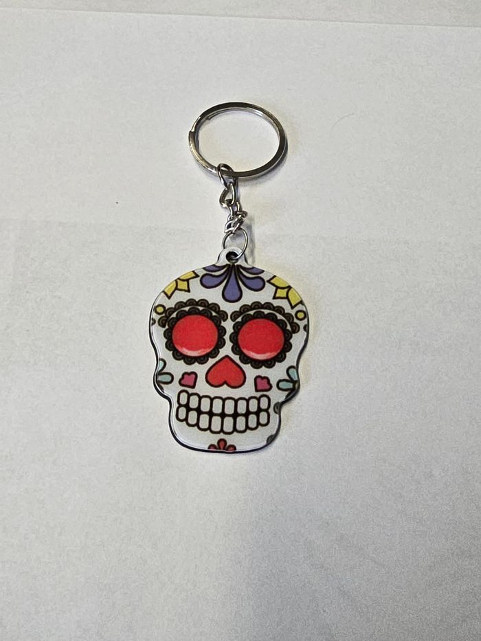 Porte clés tête de mort mexicaine