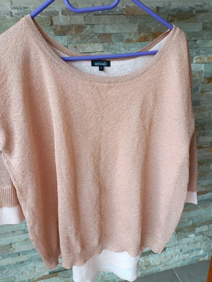 Pull fin doublé rose gold