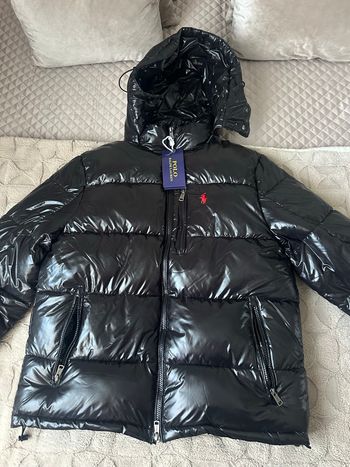 Doudoune Ralph Lauren noir brillant