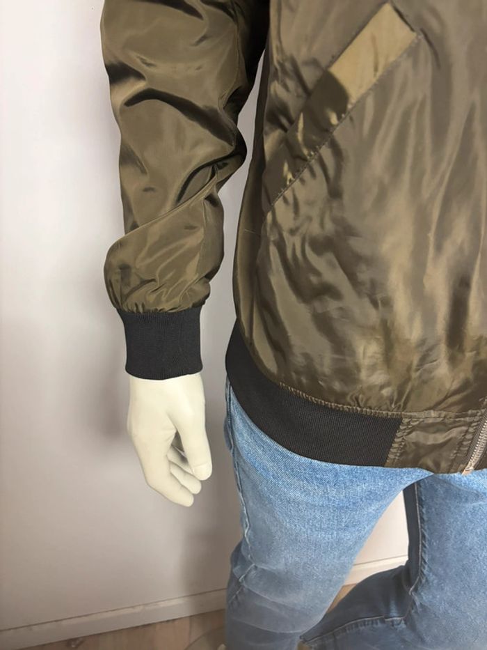 Blouson homme Zara kaki brillant - Taille XL (comme neuf) - photo numéro 9