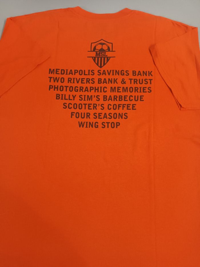 Tee-shirt vintage football américains  Bulldogs mediapolissoccer league - photo numéro 4