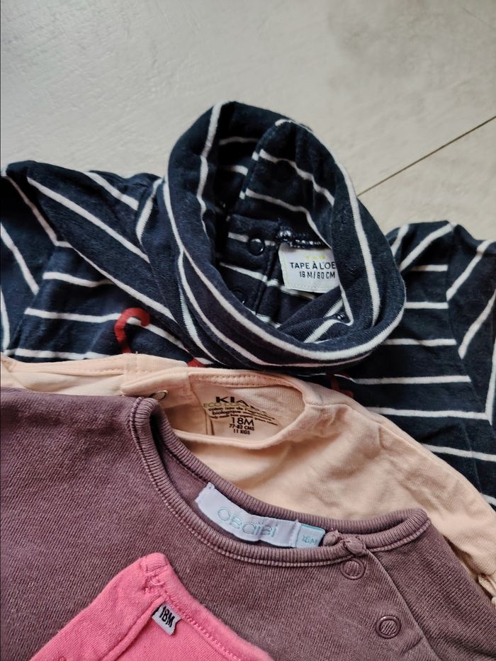 Lot de 4 t-shirts 18 mois - photo numéro 2