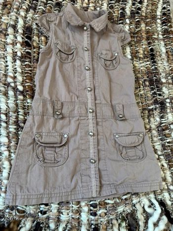 Robe fille 2 ans marron clair pick ouic
