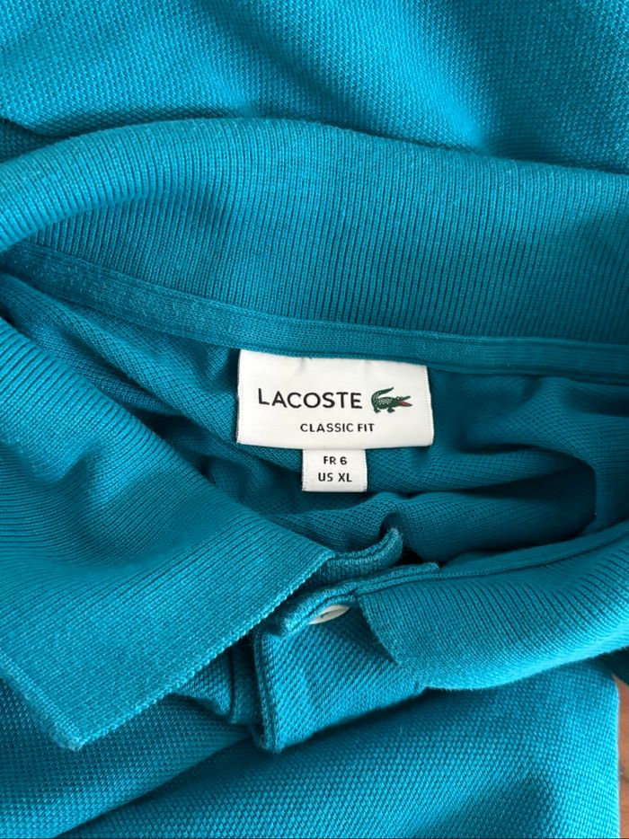 Polo homme Lacoste bleu - photo numéro 8