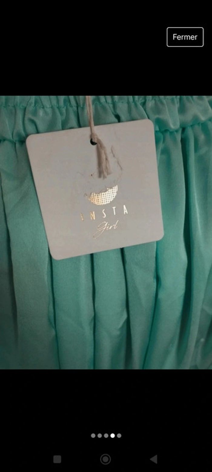 Magnifique robe de soirée satiné taille unique - photo numéro 4