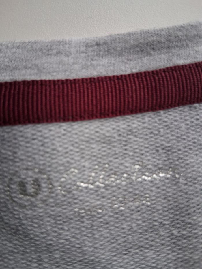 Sweat gris clair  avec cœur en bouclette - photo numéro 3