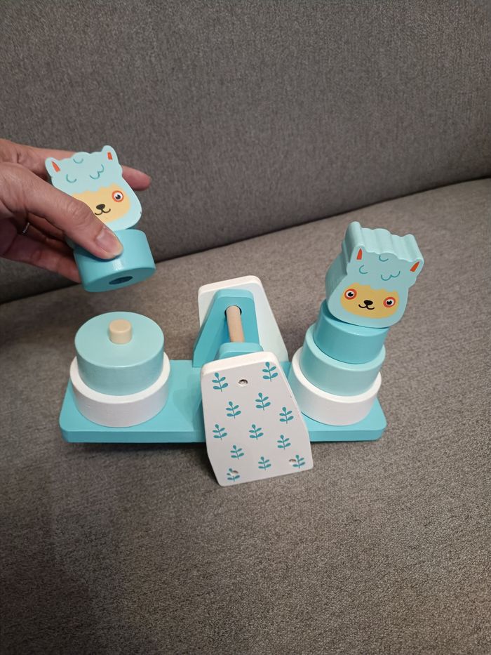 Jeu d'empilement en bois balançoire lama logitoys - photo numéro 2
