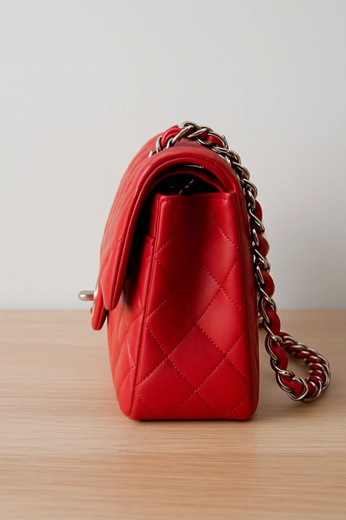 Sac bandoulière Classic Flap rouge élégant - photo numéro 2