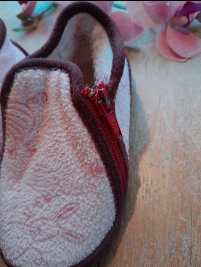 Pantoufles chaussons pointure 21 rose - photo numéro 3