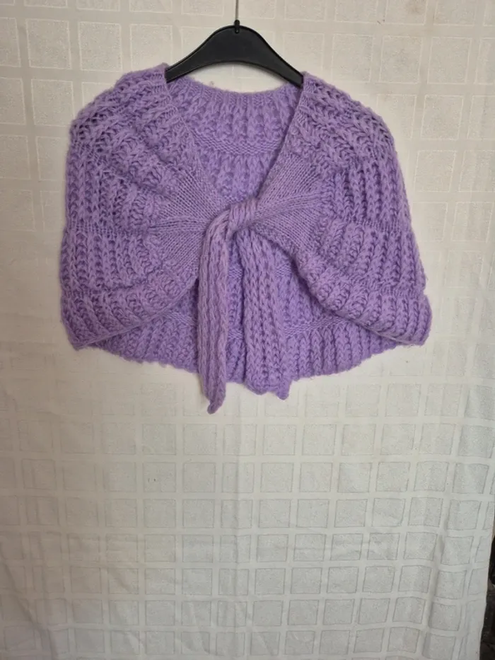 cache épaule ou bolero en laine - photo numéro 4