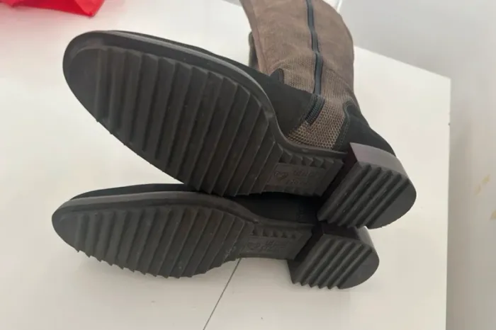 botte mam'zelle marron doré pointure 40  Véritables cuir - photo numéro 5
