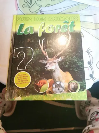 Livre quiz des animaux : la forêt