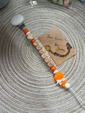 Attache tétine  renard