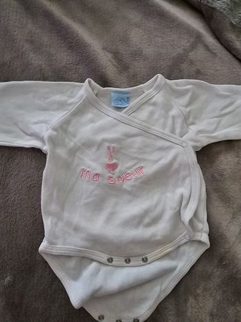 Body manches 3/4 3 mois