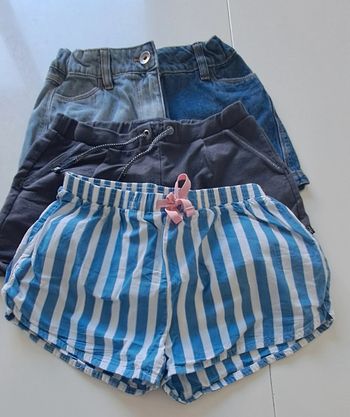Lot de 3 shorts fille 10 ans