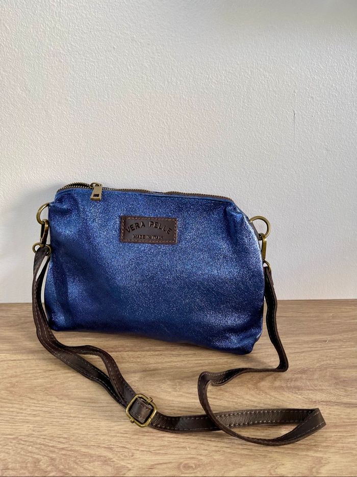 Sac à main en cuir italien multi fonctions - photo numéro 7