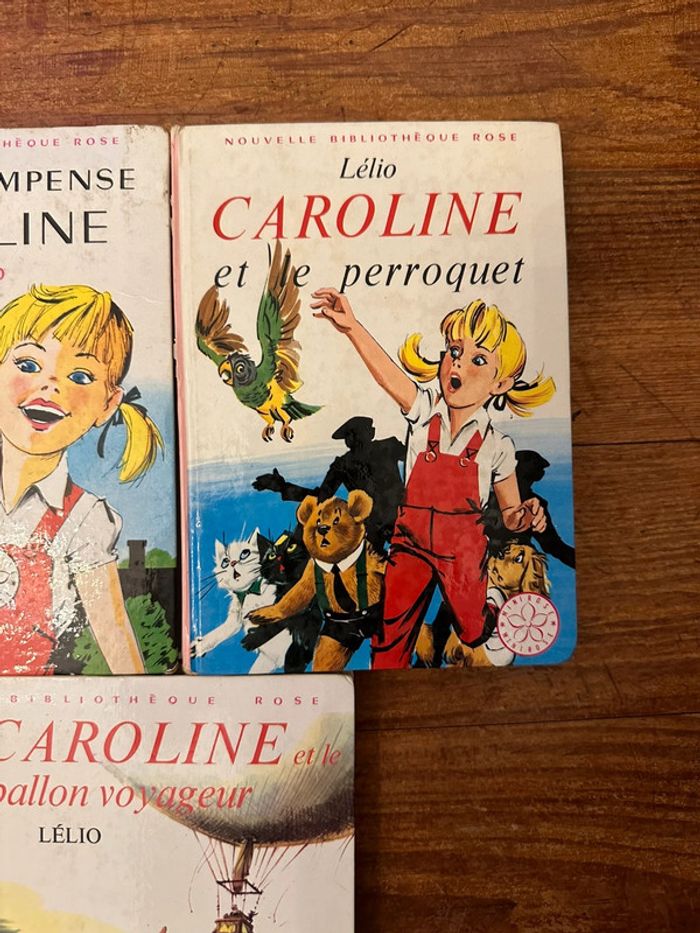 Lot de 3 livres Caroline bibliothèque rose Pierre Probst albums vintage anciens - photo numéro 3