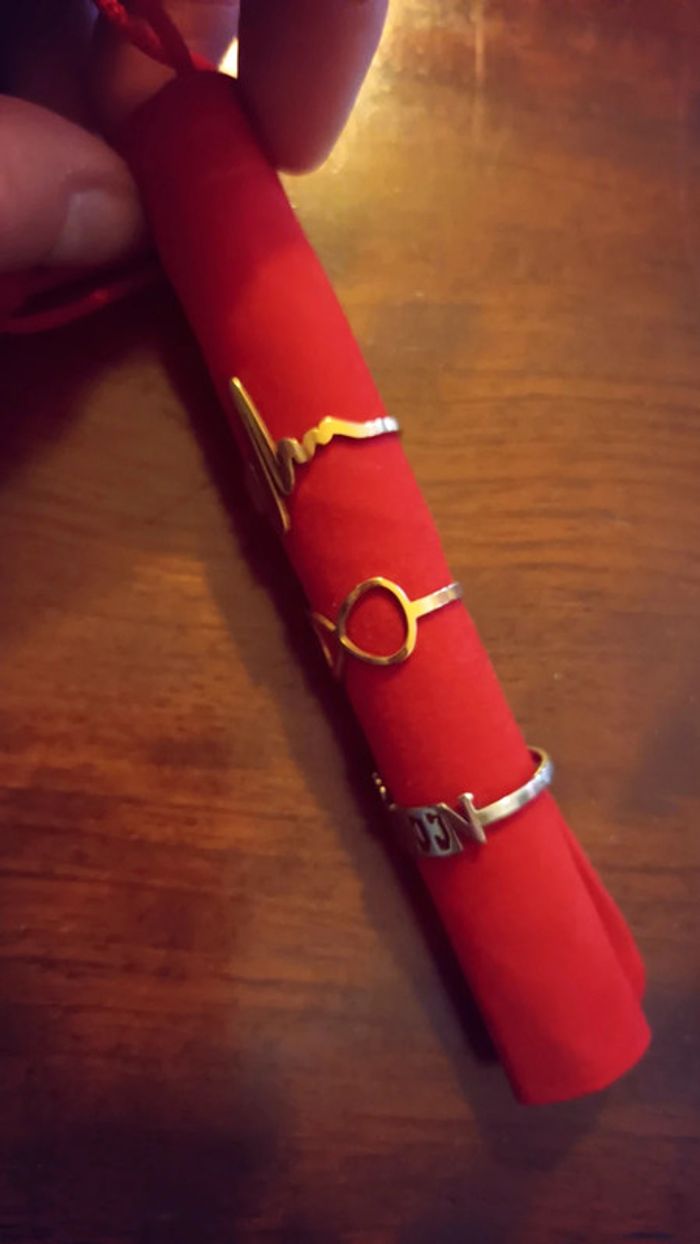 Lot bagues acier neuves - photo numéro 5