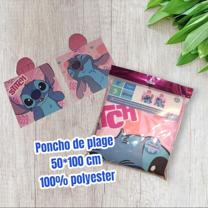 Poncho de bain stitch disney