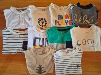 Lot de t-shirt manches courtes 3 mois