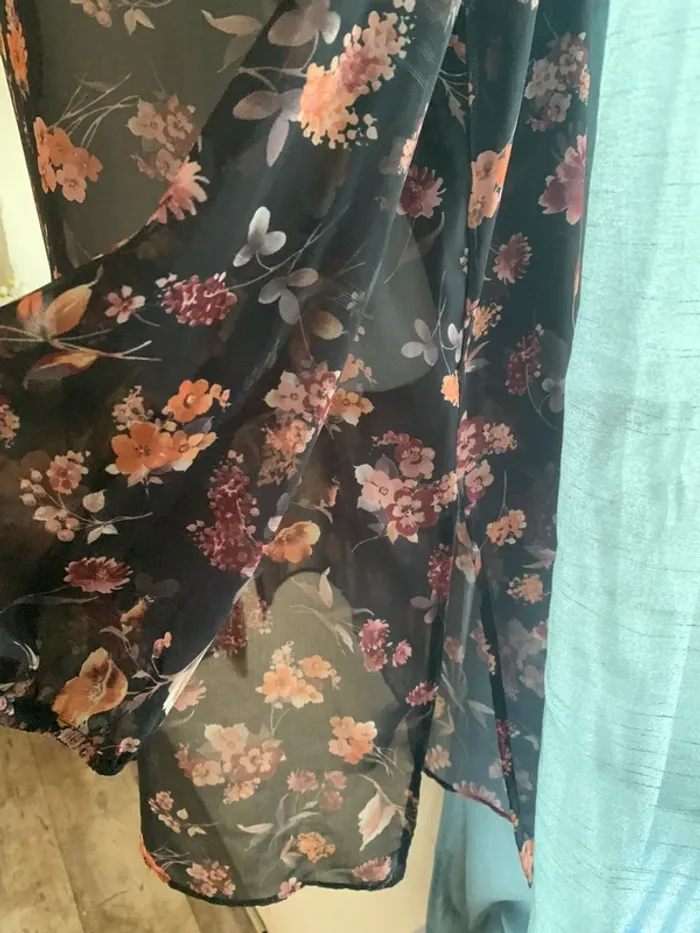 Tunique Gemo transparente fleuri taille44 - photo numéro 5