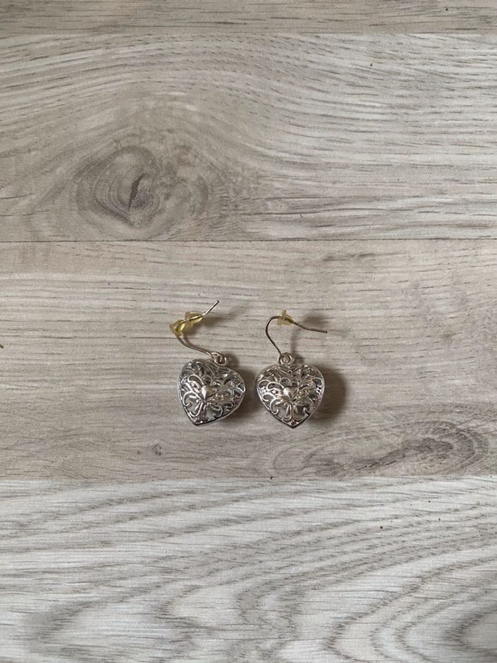 Boucles d’oreilles coeur - photo numéro 2
