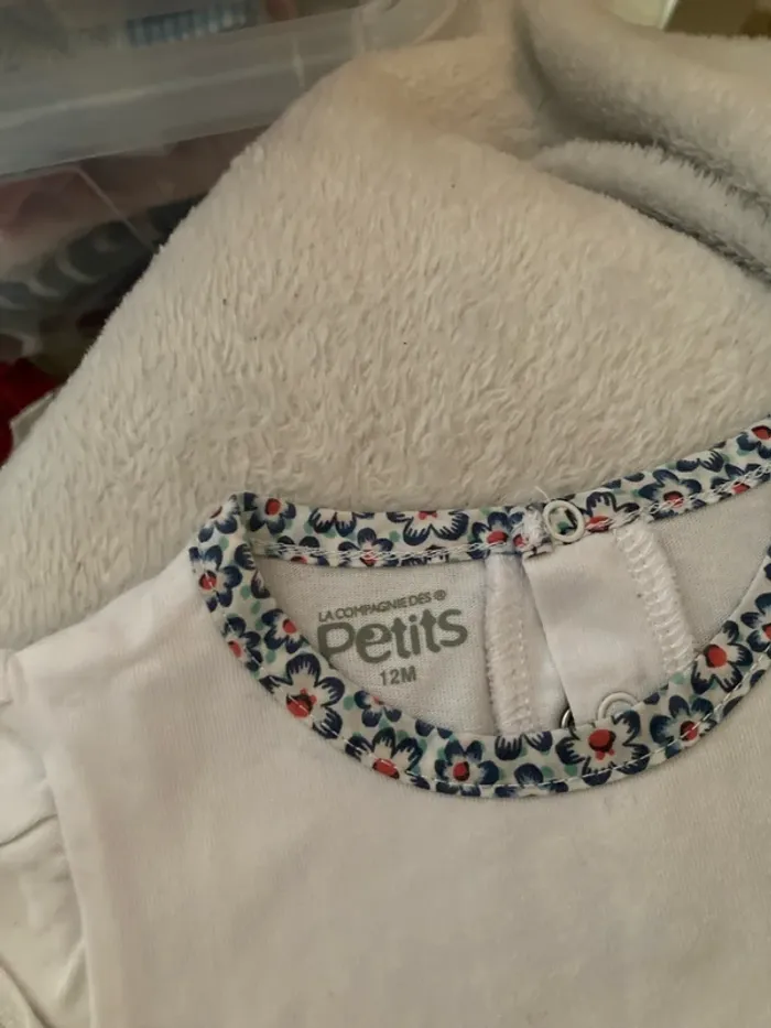 Ensemble, T-shirt, et legging motif chat, 12 mois - photo numéro 3