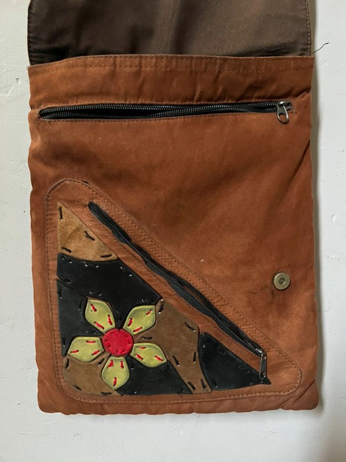 Sac à main pochette bandoulière en velours - photo numéro 9
