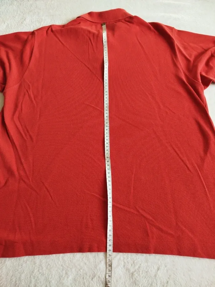 Polo Lacoste rouge/rouille taille 6 - photo numéro 9