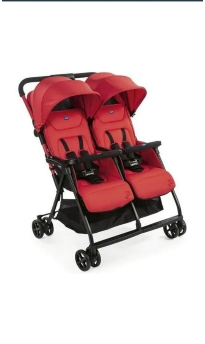 CHICCO Poussette double Ohlala Twin - Dès la naissance - Jusqu'à 15kg - Paprika - photo numéro 4