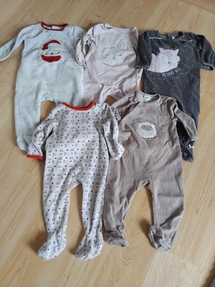 Lot 5 pyjamas polaire