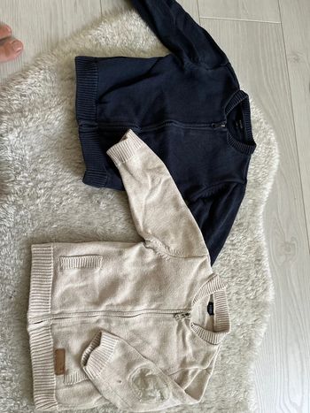 Lot gilet zippé 18 mois