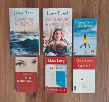 Lot 3 romans de Laure Manel et 3 de Marc Levy
