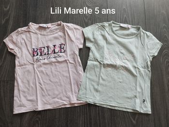 Lots Tee shirt fille 5 ans