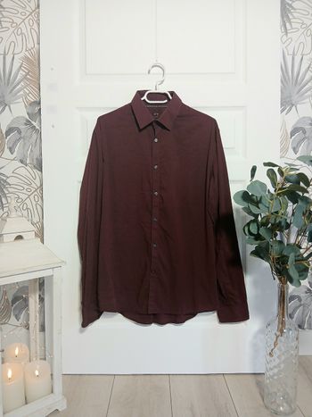 Chemise Celio Slim Fit – Taille L – Bordeaux – Élégante & moderne