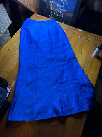 Jupe longue bleu roi