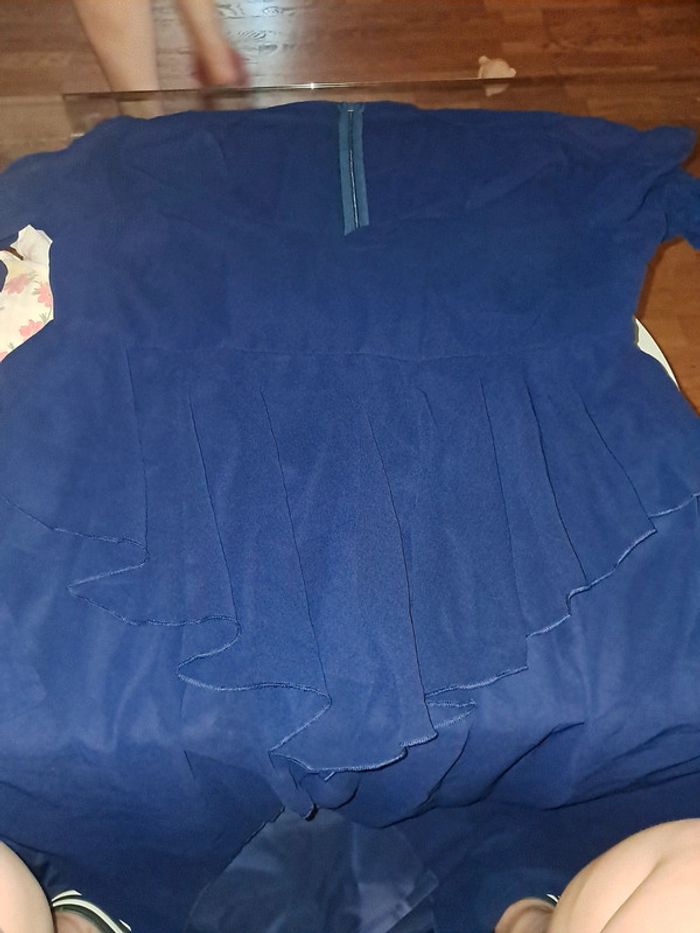 Robe longue bleu